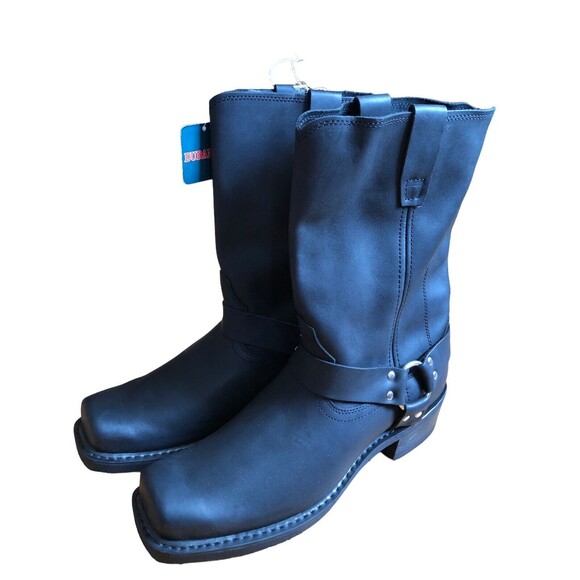 Durango Men's Harness Motorcycle Leather Black Pull On Boots NWT DB510 US 12EE - Picture 6 of 10